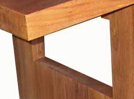 Dining Table - Solid Holed Legs