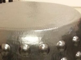 Stool - copper with dots