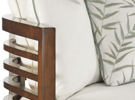 Sofa Curved Slated Back